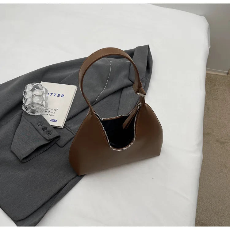 sac a main femme tendance marron interieur