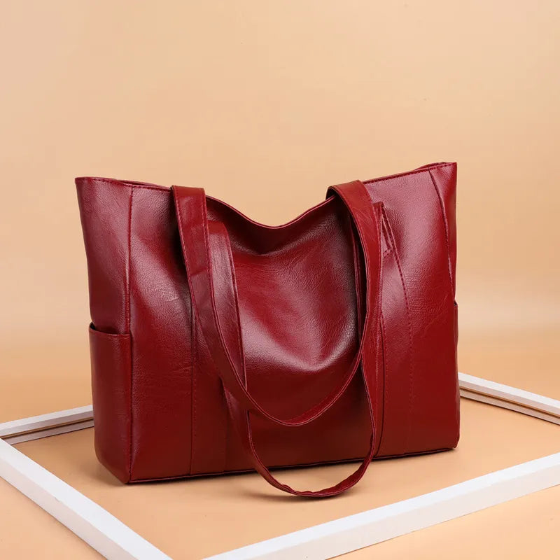 sac de cours lycéenne rouge