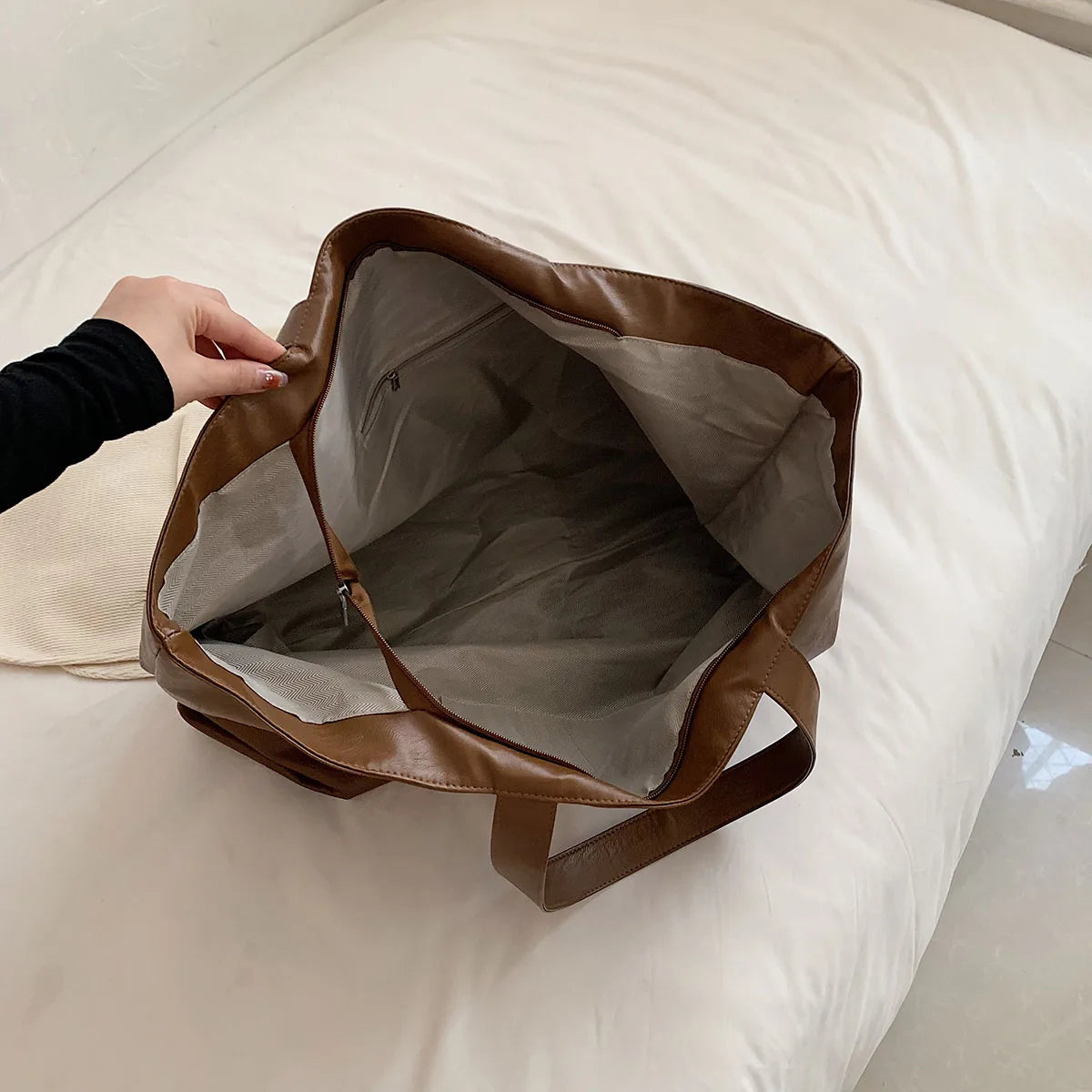 interieur du sac de cours pour la fac