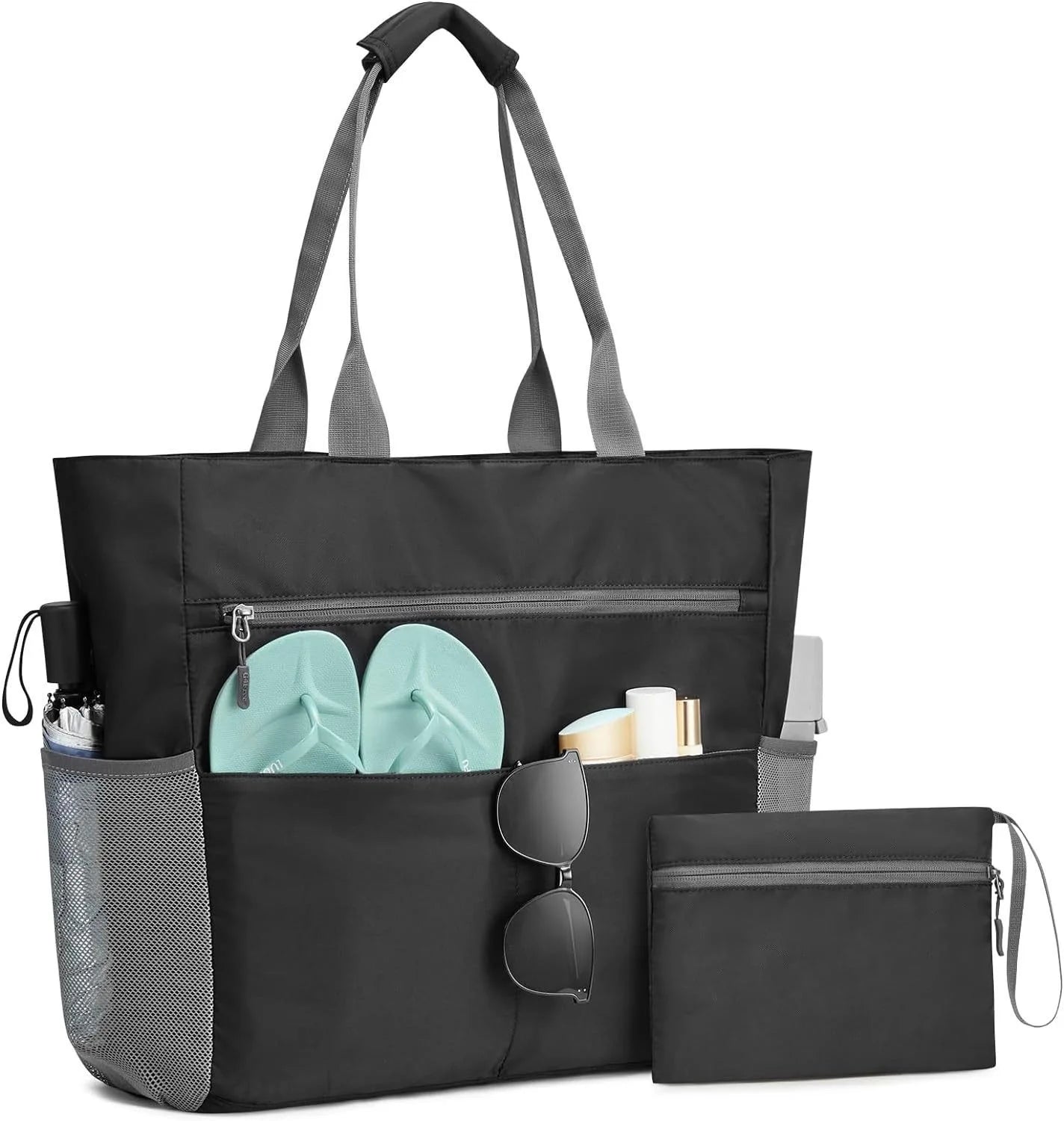 sac de plage etanche noir