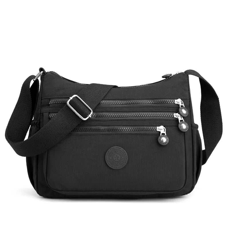 sac bandouliere nylon noir