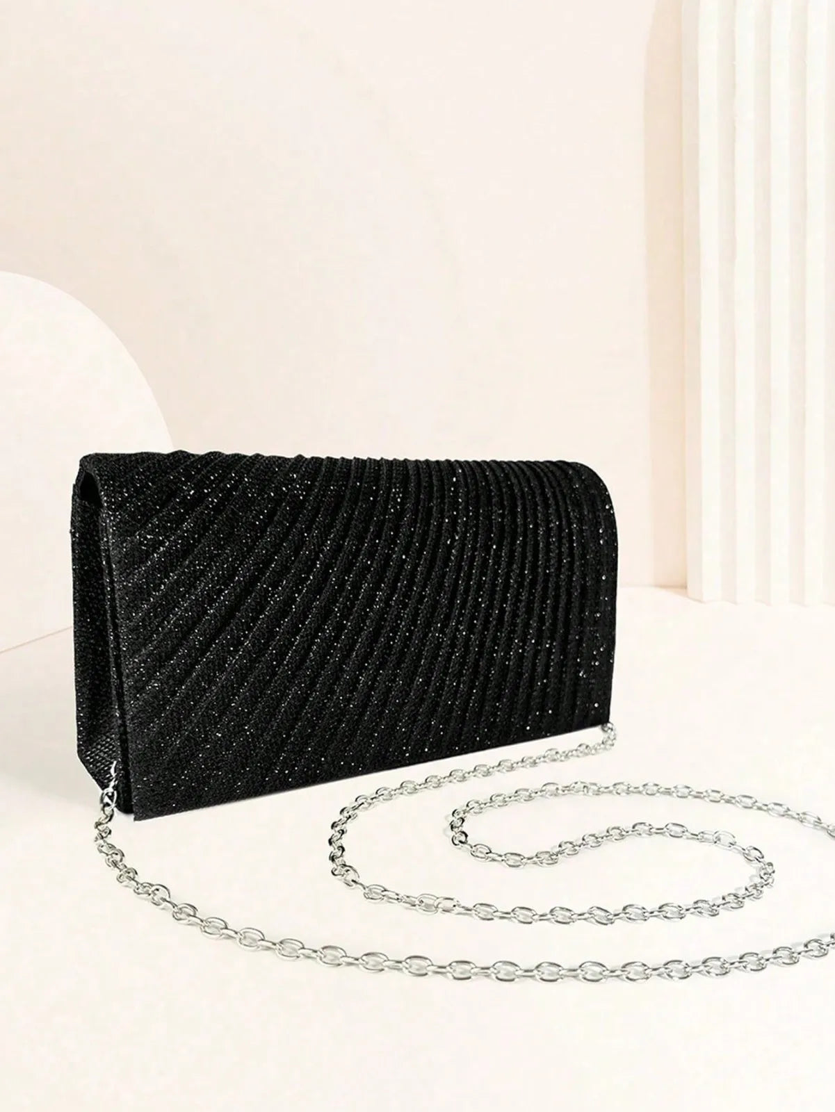 pochette de soiree noir