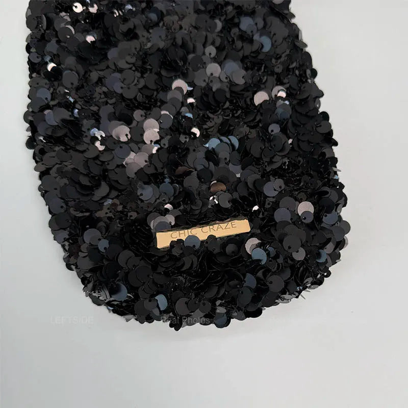 details du Sac Bandouliere Paillettes