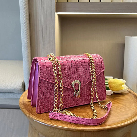 sac bandouliere imitation croco