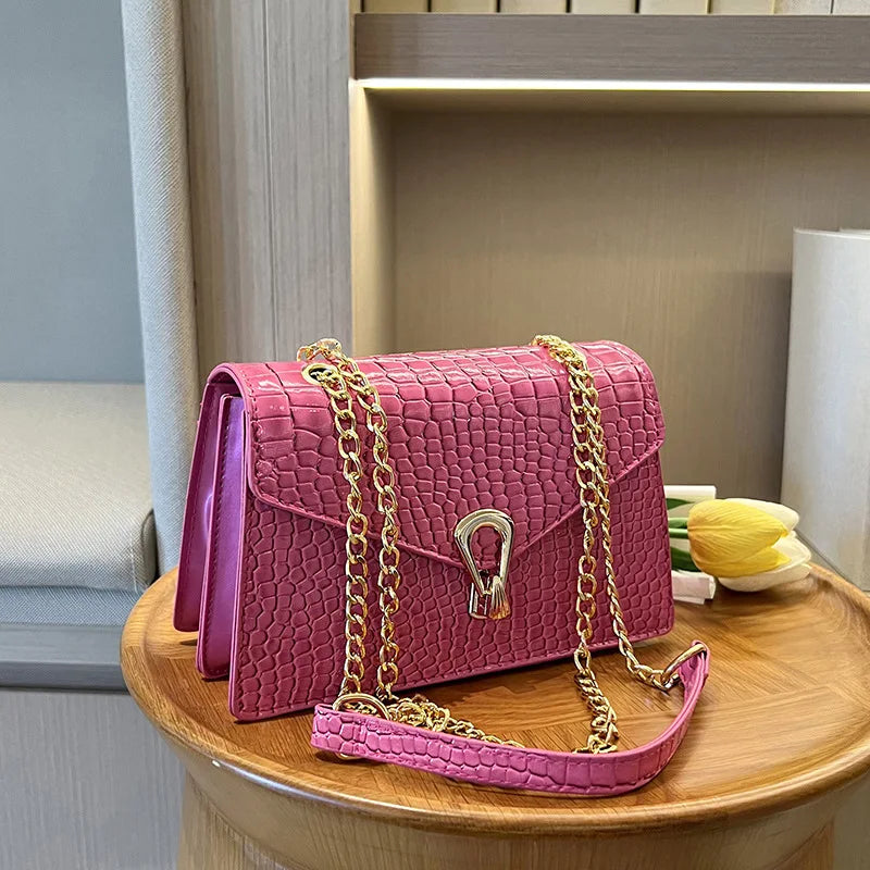 sac bandouliere imitation croco