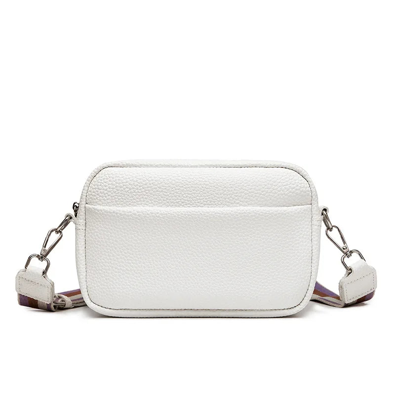 sac bandouliere large sangle blanc