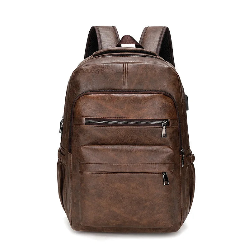 sac a dos marron business homme 