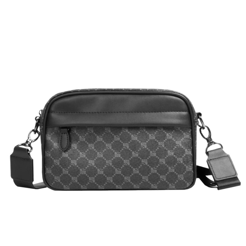 sac bandouliere réglable homme damier noir