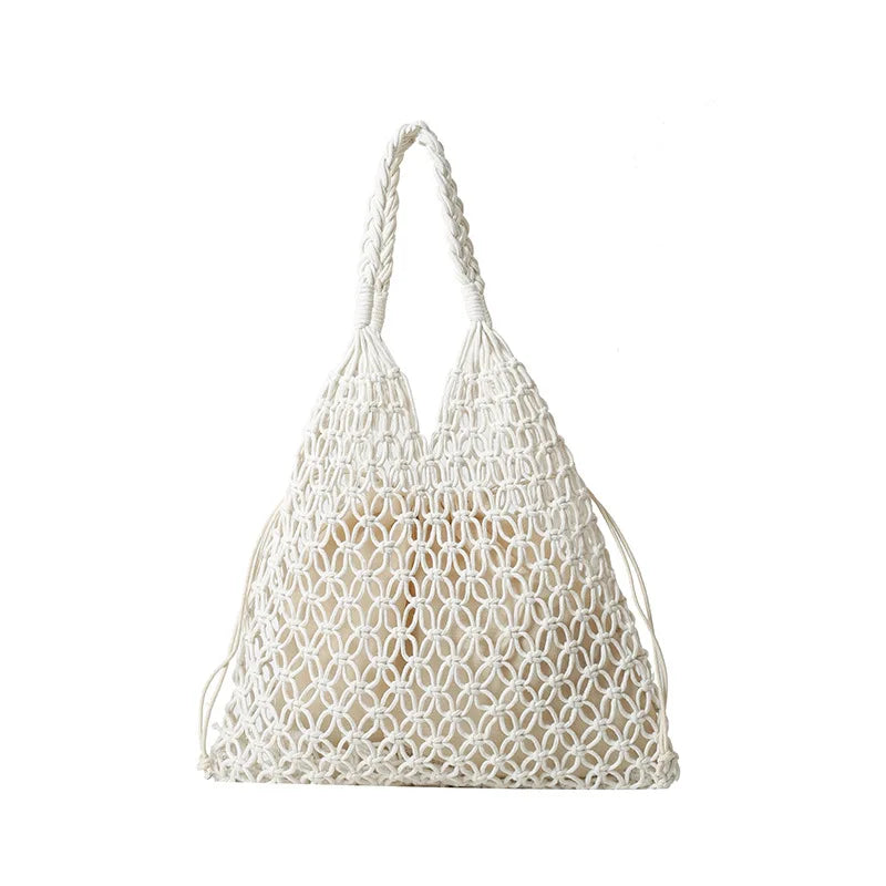 sac crochet ecru