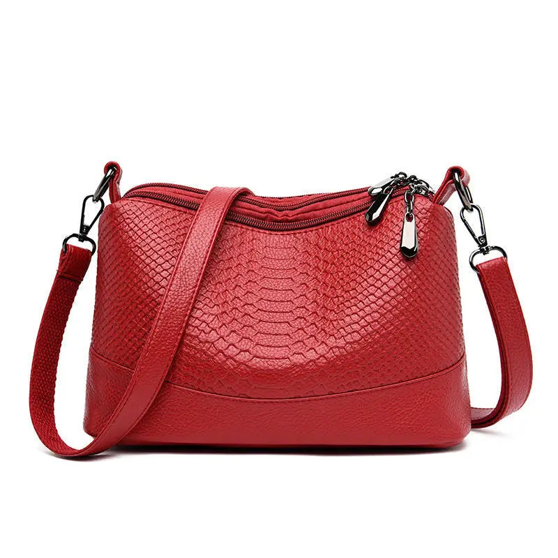 sac bandouliere crocodile rouge