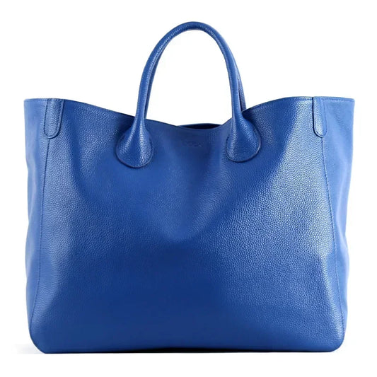 sac a main cuir bleu petrole 