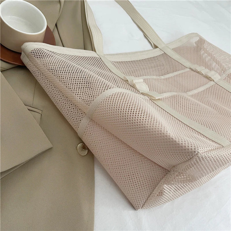 sac de plage en mesh