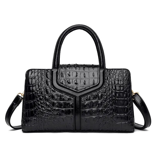 sac bandouliere femme effet croco