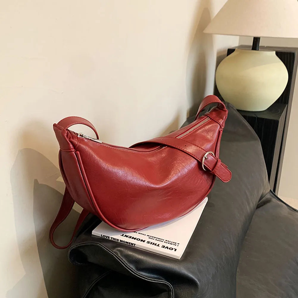 sac banane femme chic bordeaux