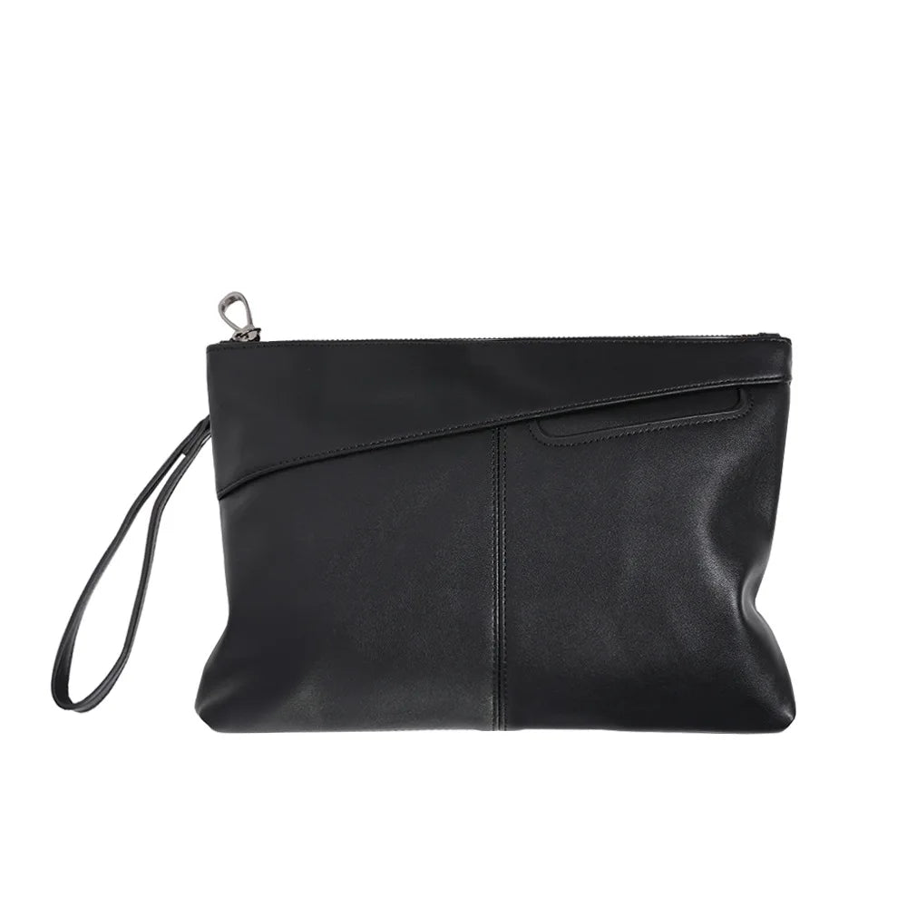 pochette noir homme grand format