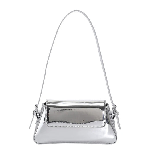 petit sac argenté miroir