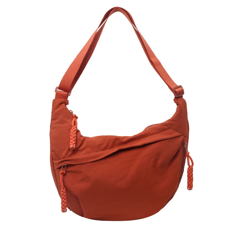 sac banane oversize femme orange