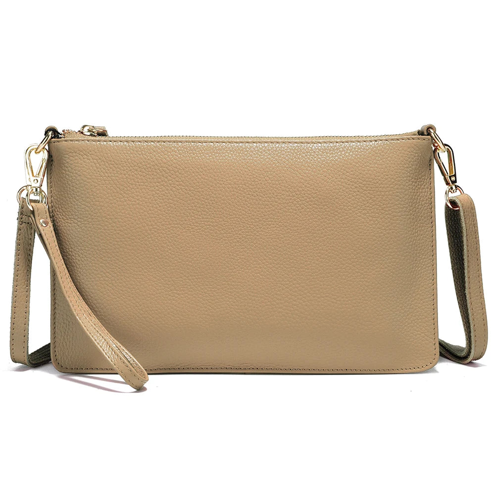 Pochette bandoulière marron clair