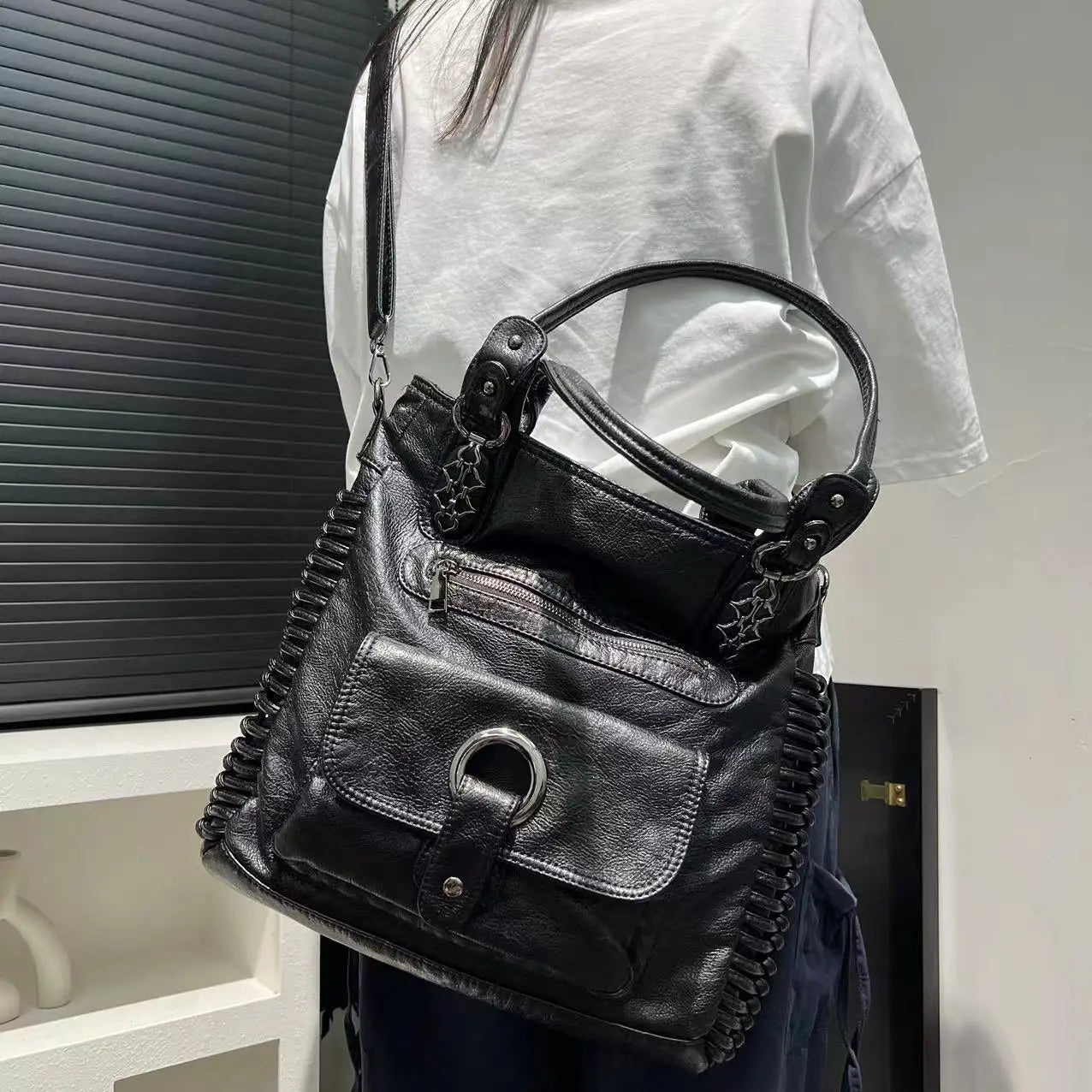 Sac a Main Pour les Cours noir vintage