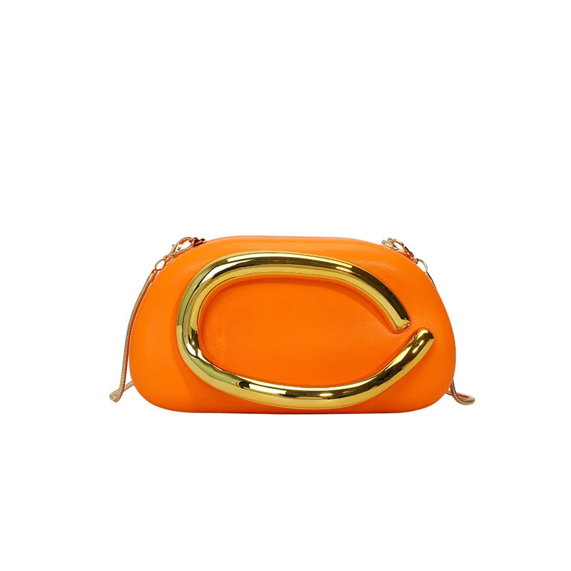 sac de soiree femme orange