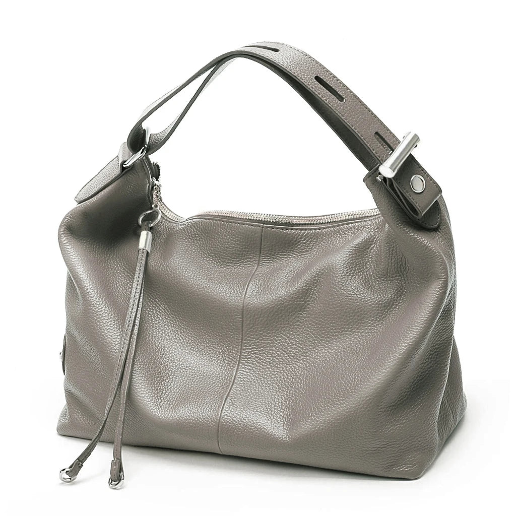 sac a main tendance cuir gris