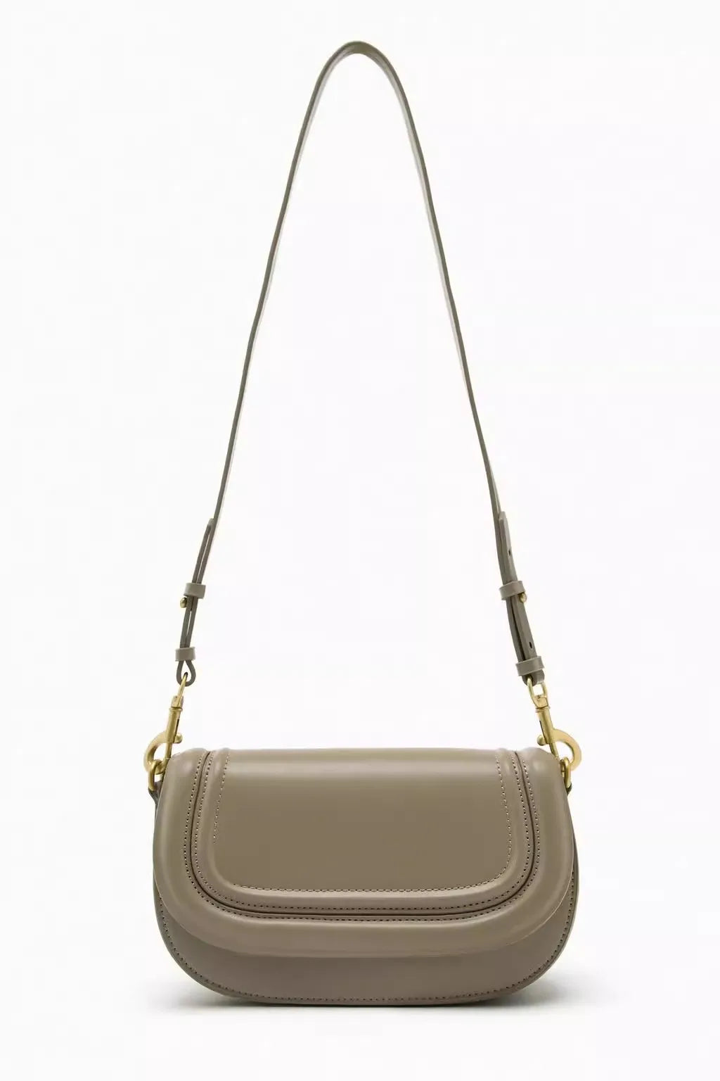 petit sac en bandoulière femme arrondi couleur khaki