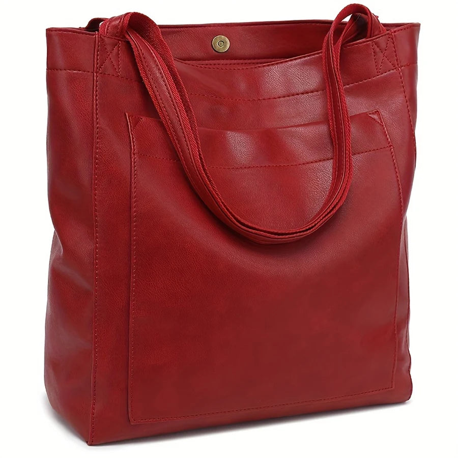 sac a main grand volume rouge