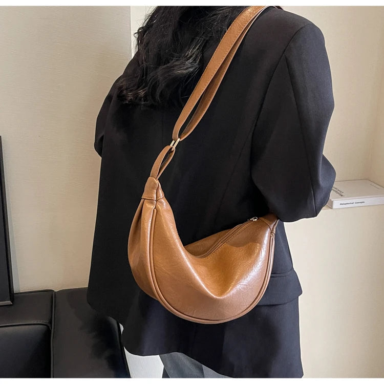 sac banane femme marron clair porte epaule