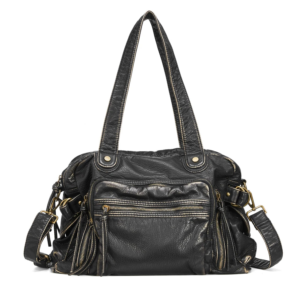 sac de cours femme noir bronze