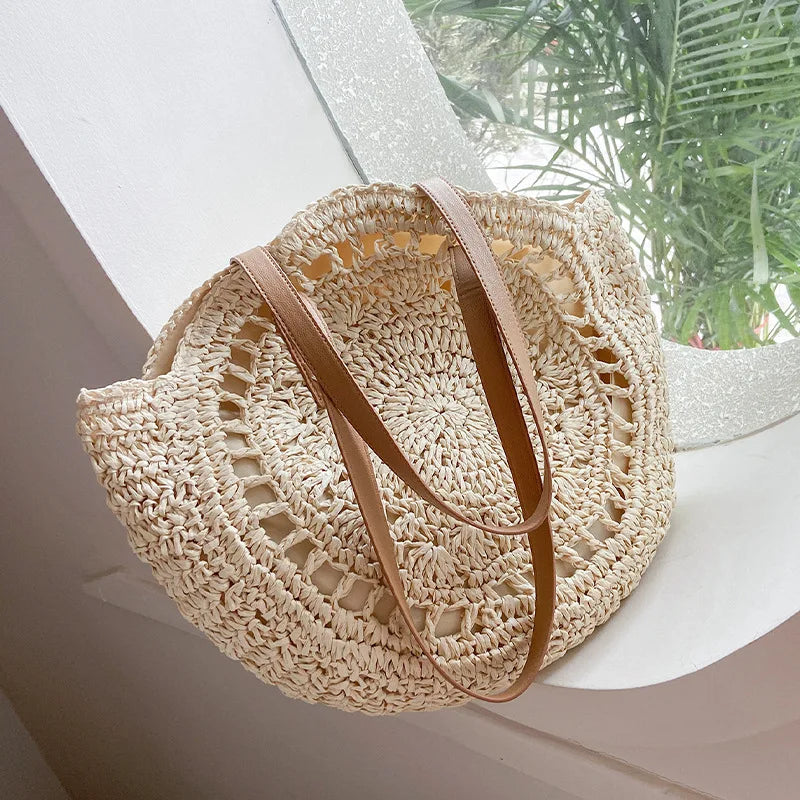 sac de plage en paille