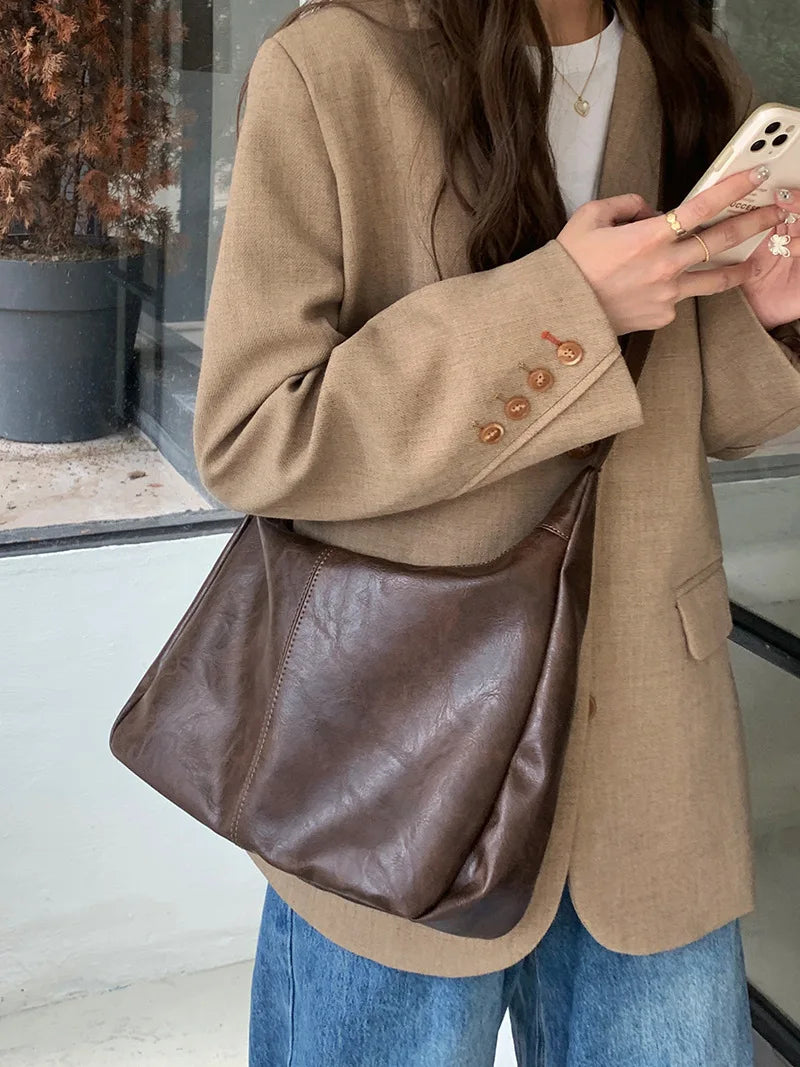 sac bandoulière tendance marron