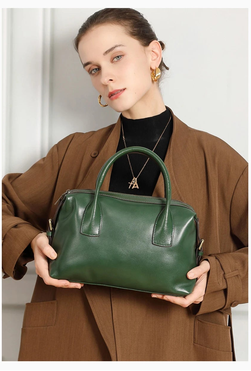 sac a main vert cuir femme