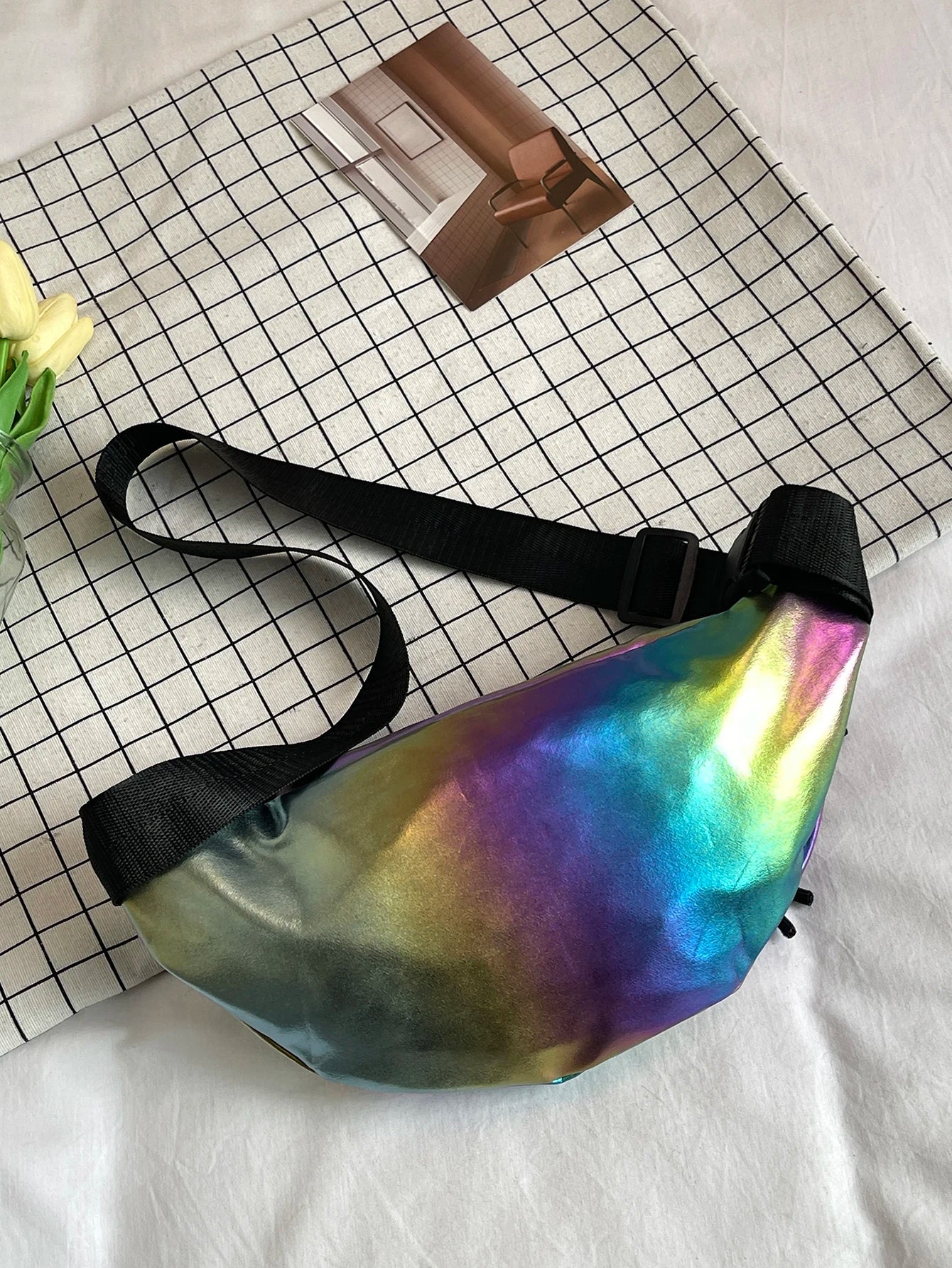 dos du sac banane irise femme multicolor