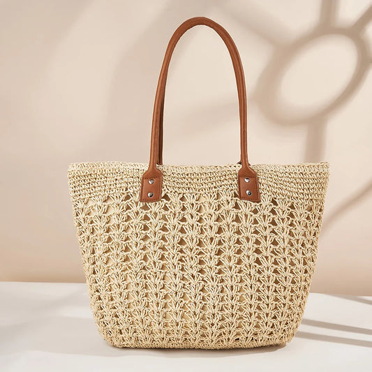 sac plage en paille