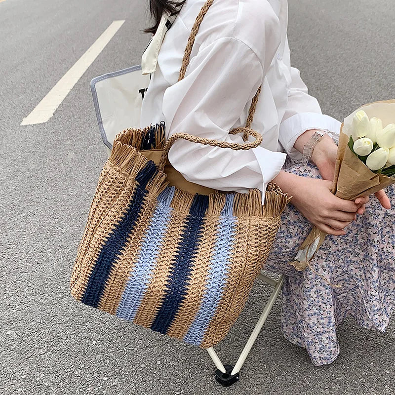 sac en paille epaule