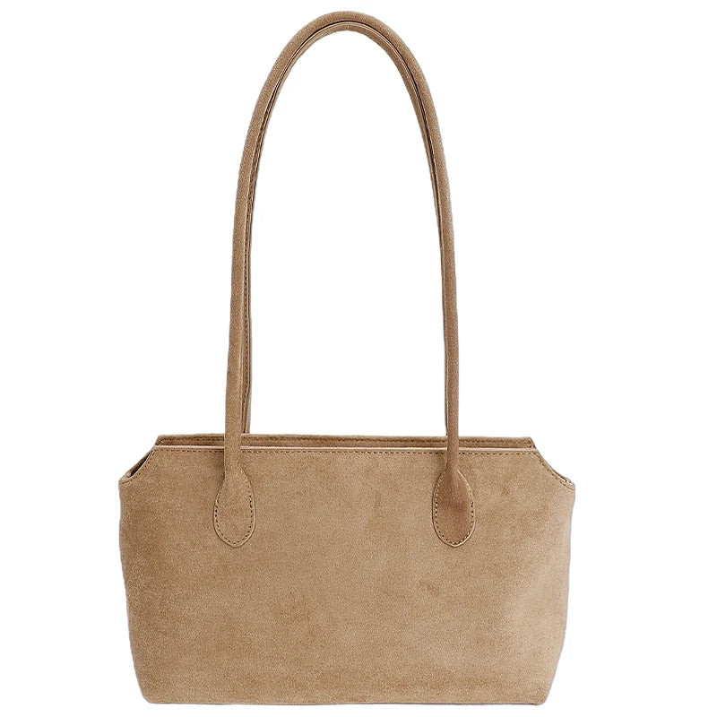sac epaule beige en suede