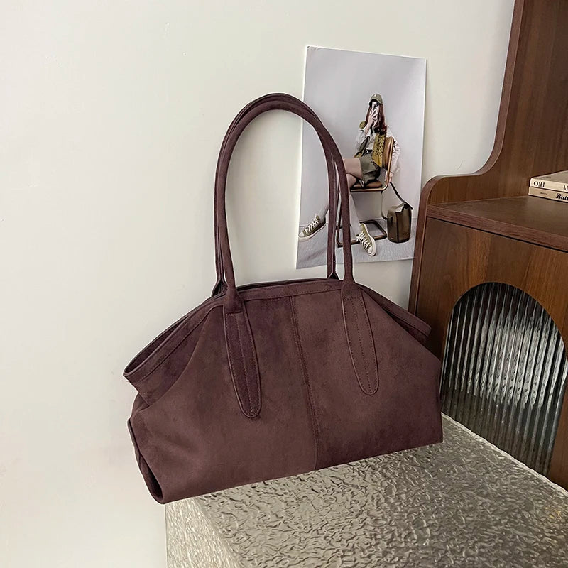 sac a main daim marron femme