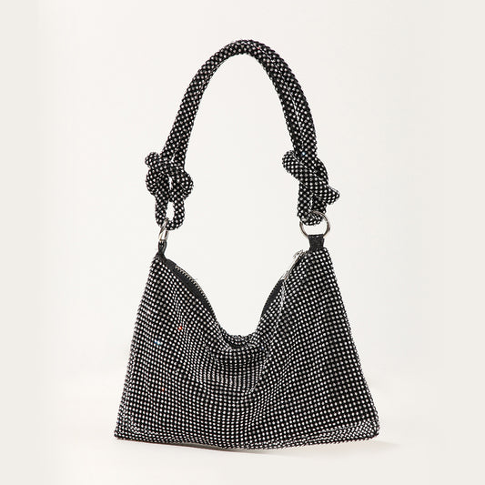 sac a main noir paillettes