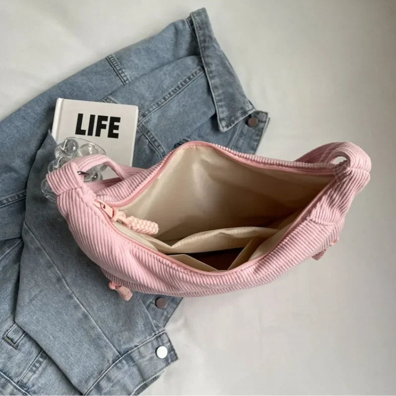 interieur sac banane en velours 