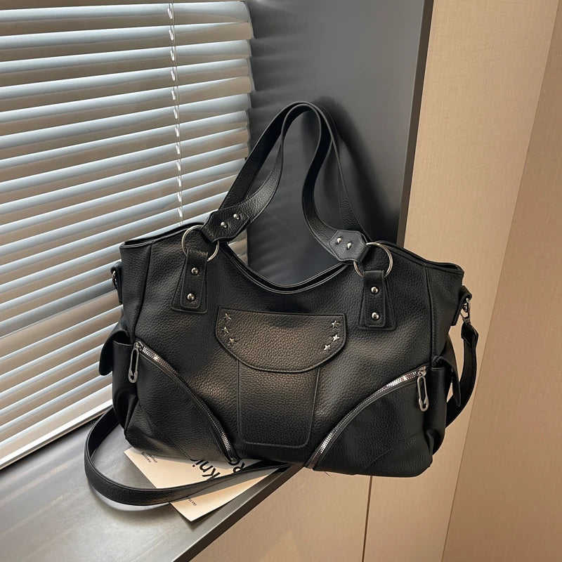 sac de cours femme noir