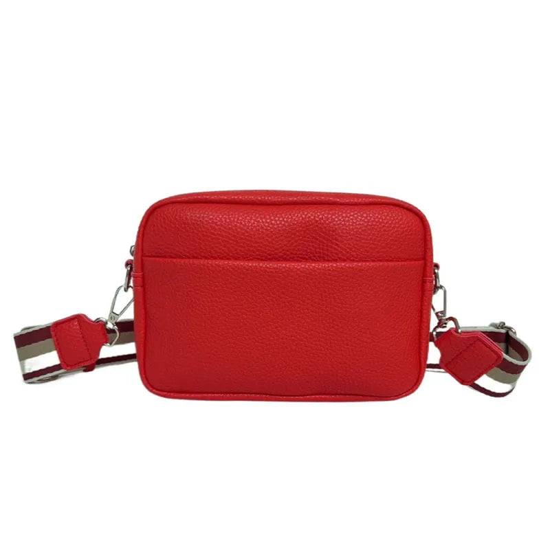 sac bandouliere large sangle rouge