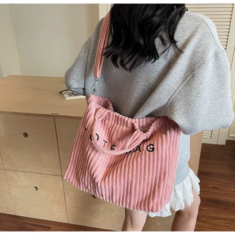 sac bandoulière velours cotelé femme