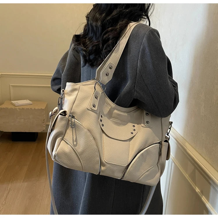 sac de cours femme ecru