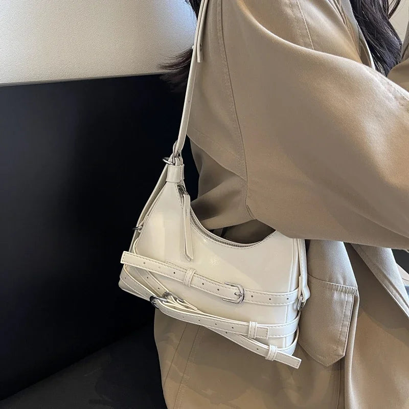 petit sac a main tendance epaule blanc
