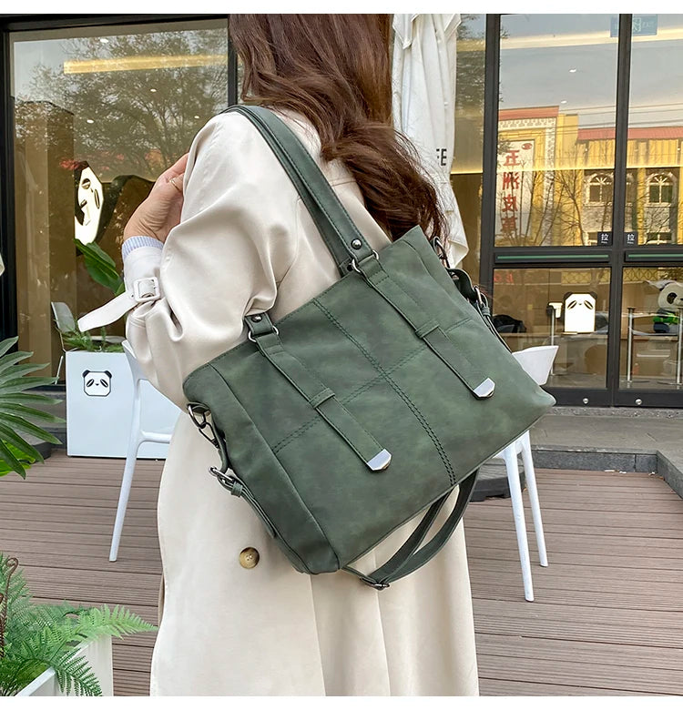 sac cabas pour les cours vert khaki elegant