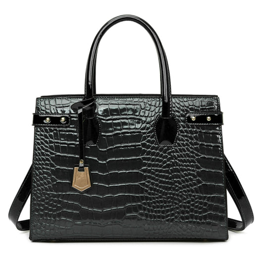 sac a main noir vernis