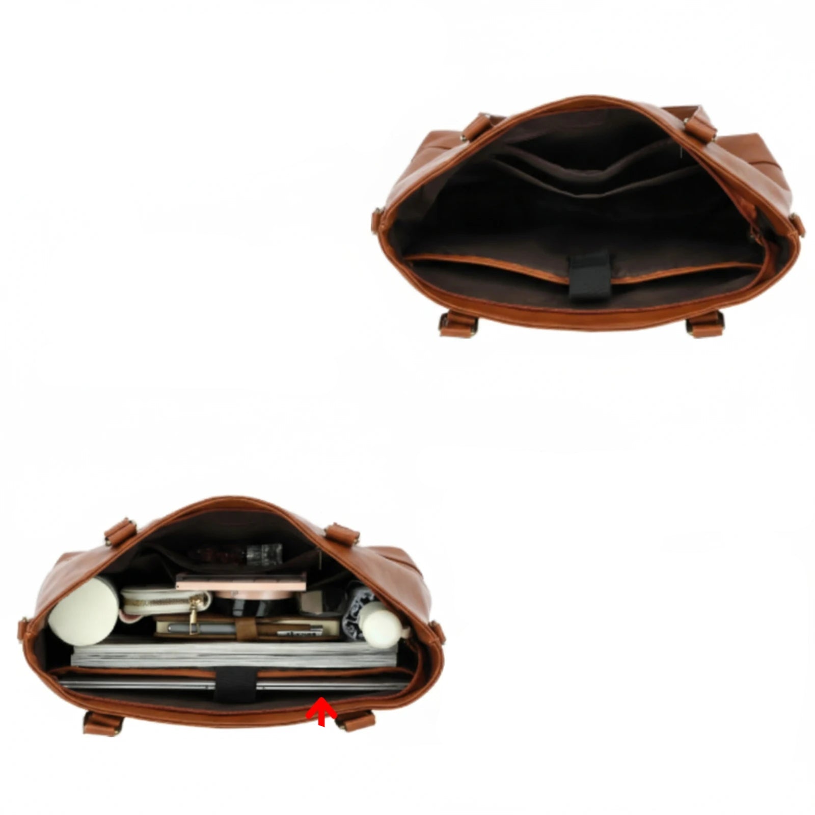 interieur du sac cabas etudiante