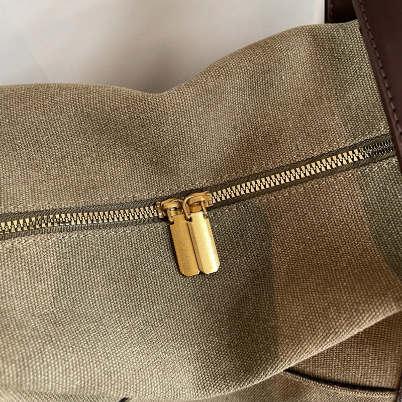 details du sac cabas tissus femme