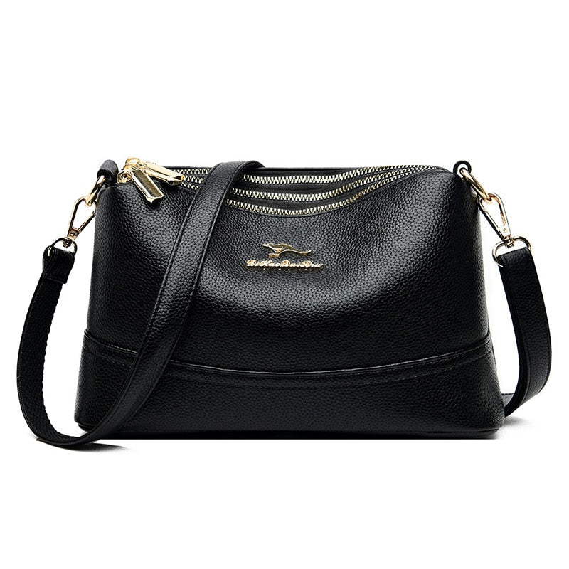 sac bandouliere femme noir en cuir