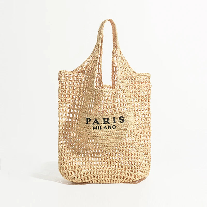 sac de plage paille